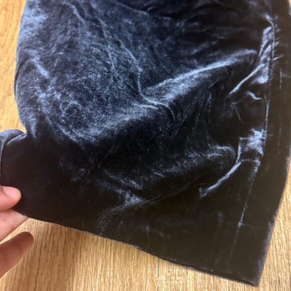 Veronica Beard Lebone Velvet Wide Leg Pants in Navy Size 12 - Picture 8 of 16